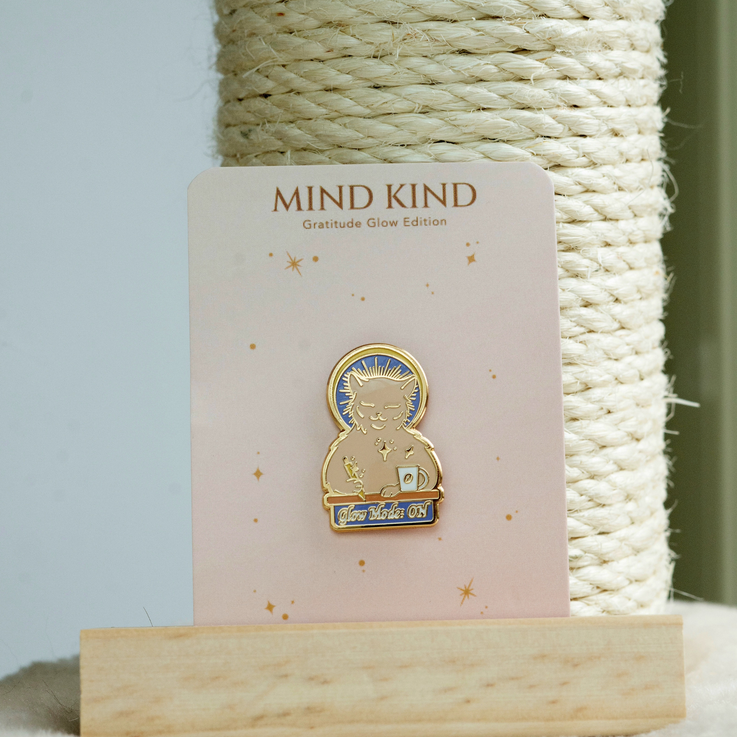 Glow Mode: On — Cookie Cat Enamel Pin